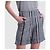 Pantaloncini a quadri con righe Lorena Antoniazzi Marrone Nero Bianco Grigio - vista 5