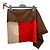 Fendi Colorblock-Wollrock Braun Weiß Rot