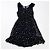 Vestido Dolce & Gabbana de seda com estrelas e renda Cameo Preto - vista 4