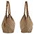 Borsa Gucci Bamboo Marrone Beige in Tela - vista 7