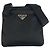 Pochette Prada Tessuto con logo triangolare Nero