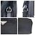 Prada Tessuto Triangle Logo Shoulder Bag Black - view 5