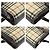 Sacola Burberry Check Canvas Leather Marrom Bege - vista 5