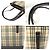 Sacola Burberry Check Canvas Leather Marrom Bege - vista 6