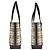 Sacola Burberry Check Canvas Leather Marrom Bege - vista 8