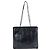 Borsa Tote Prada Nera Smalto Nero - vista 2