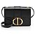 Autre Marque Borsa a spalla Micro 30 Montaigne in pelle di vitello Dior Nero
