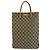 Gucci Tote Bag Brown Beige Cloth