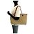 Borsa Tote Gucci GG Canvas Marrone Beige - vista 7