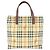 Sacola Burberry Nova Check Marrom Bege - vista 2