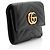 Carteira Trifold GG Marmont em Couro Matelassé Gucci Preto - vista 2