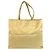 Saco tote Prada em cetim amarelo
