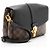 Borsa a tracolla Louis Vuitton Damier Ebene Calfskin Clapton PM Nero - vista 2