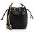Autre Marque Borsa bucket piccola Cassandre Saint Laurent in pelle di agnello matelassé Nero