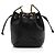 Autre Marque Borsa bucket piccola Cassandre Saint Laurent in pelle di agnello matelassé Nero - vista 3