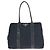 Borsa Tote Prada Tessuto con logo triangolare Nero