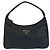 Pochette Prada Tessuto avec logo triangle Noir