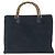 Borsa Tote Gucci Bamboo 2 vie Nero - vista 2