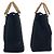 Borsa Tote Gucci Bamboo 2 vie Nero - vista 8