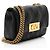 Valentino Garavani Borsa a spalla Valentino Leather Rockstud Quiltie 67 Small Nero - vista 2
