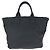 Borsa Tote Doppia Prada Tessuto Nero - vista 2