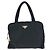 Prada Tessuto Triangle Logo Tote Schwarz