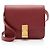Céline Borsa Celine Classic Small Box in pelle di vitello Rosso