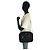 Prada Tessuto Triangle Logo Shoulder Bag Black - view 6