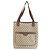 Gucci Tote Bag Braun Beige Stoff