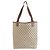 Gucci Tote Bag Braun Beige Stoff - Ansicht 2