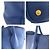 Saco Tote Prada Vittello Daino Azul - vista 5