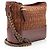 Chanel Tweed Calfskin Gabrielle Medium Hobo Marrone - vista 2