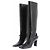 Wandler Botas de couro preto com fivela "Isa"