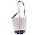 Borsa a secchiello in pelle beige Soeur - vista 3