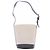 Borsa a secchiello in pelle beige Soeur - vista 4
