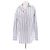 Max Mara Camisa a rayas azul y blanca