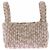 Nanushka Borsa in pelle vegana intrecciata beige