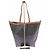 Céline Braune Ledertasche mit Logos - Ansicht 3