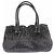 Bottega Veneta Schwarze geflochtene Ledertasche