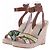 Emilio Pucci Espadrilles compensées vertes Green