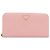 Cartera larga de piel Saffiano Prada Rosa
