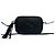 Borsa a tracolla mini e pochette in pelle GUCCI Soho Interlocking G con nappina Nero