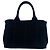 Tote Borsa a tracolla 2-Way Prada Canapa Logo Canvas Nero - vista 3
