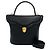 Borsa a tracolla 2-Way in pelle con logo traforato Yves Saint Laurent YSL Nero