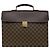 Borsa Business Louis Vuitton Altona PM Damier in Pelle Marrone