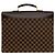 Borsa Business Louis Vuitton Altona PM Damier in Pelle Marrone - vista 3
