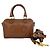 Céline Celine Sac Mini Boston en Cuir Triomphe Marron