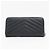 Autre Marque Saint Laurent Paris Cassandra V-Stitch Leder-Langbrieftasche Schwarz - Ansicht 2