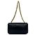 Céline Bolsa Mini Semi One Shoulder em couro com corrente e logo Triomphe Celine Claude Preto - vista 3