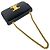 Céline Bolsa Mini Semi One Shoulder em couro com corrente e logo Triomphe Celine Claude Preto - vista 4
